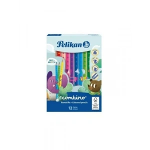 3E Grup - Pelikan Combino 12 Renk Jumbo Üçgen Kuruboya Kalemi 811194