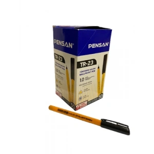 3E Grup - Pensan 1.0 Üçgen Tükenmez Kalem Siyah Tr-23