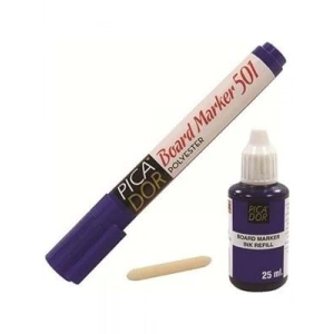 3E Grup - Pıcador 501 Beyaz Tahta Kalemi Mavi