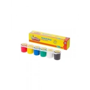 3E Grup - Play-doh 6 Renk Parmak Boyası Birleşik Tüp 30 Ml Pr018