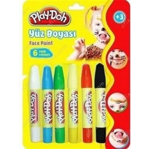 3E Grup - Play-doh Yüz Boyası 6 Renk Yu001