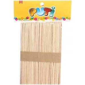 3E Grup - Puti Ahşap Natural Çubuk 50li 4612