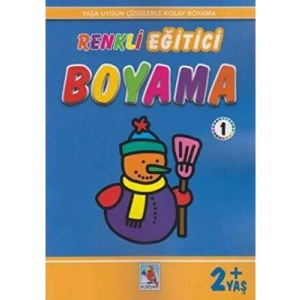 3E Grup - Renkli Eğitici Boyama 1 (+2 Yaş) - Nurdan Yayınları