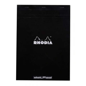 3E Grup - Rhodıa Bsc A4 80 Yp.80 Gr Siyah Kapak Dot Bloknot Ra18559