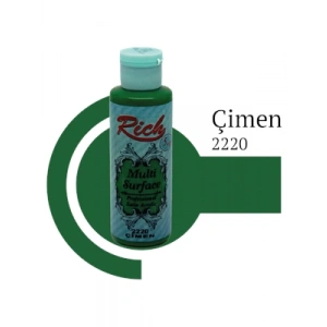 3E Grup - Rich 120 Cc Multı Surface Akrilik Boya 2220 Çimen
