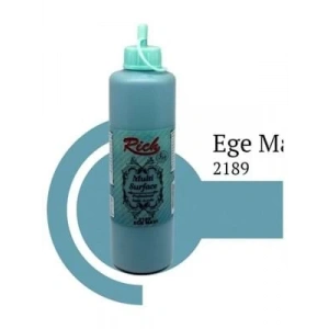 3E Grup - Rich 500 Cc Multı Surface Akrilik Boya 2189 Ege Mavi