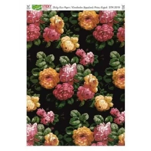 3E Grup - Rich Kendinden Yapışkanlı Pirinç Dekopaj Kağıdı M.desen