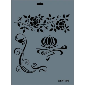 3E Grup - Rich New Seri 25x35 X-large Stencil 106