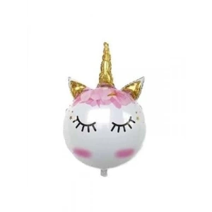 3E Grup - Rps 36 Folyo Balon Unicorn Eyelash Gold 9772