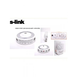 3E Grup - S-link He820 3port Usb Hub + Ses Kartı