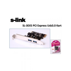 3E Grup - S-link Sl-3ex5 Usb 3.0 2 Port Pcı-express Kart
