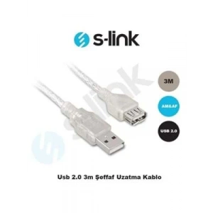 3E Grup - S-lınk Sl-af2003 3m Usb Uzatma Kablosu