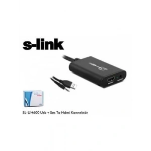 3E Grup - S-lınk Sl-uh600 Usb To Hdmı+ses Çevirici