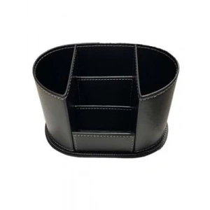 3E Grup - Sarff Masa Üstü Organizer Suni Deri Kalemlik Siyah Mk-149 15307955