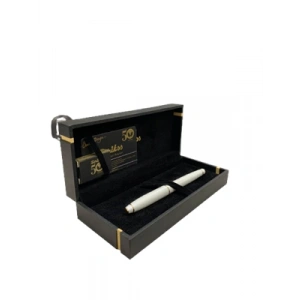 3E Grup - Scrikss 35 Dolma Kalem Beyaz Altın Lüks Kutu