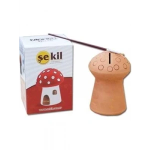 3E Grup - Şekil Kil Seti Mantar Kumbara