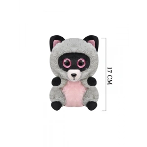 3E Grup - Selay 17 Cm Peluş Rakun Gri 3367