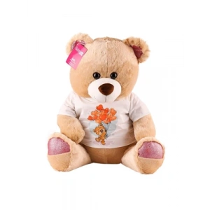 3E Grup - Selay 46 Cm Peluş T-shirtlü Ayı Pembe 1695