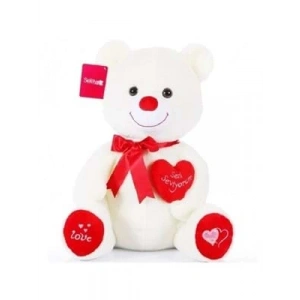 3E Grup - Selay 47 Cm Peluş Yumoş Ayı Beyaz 1030