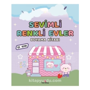 3E Grup - Sevimli Renkli Evler Boyama Kitabı - Yeti Kitap