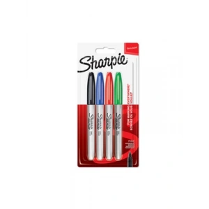 3E Grup - Sharpie Fine Permanent Markör Standart Renk 4lü 2084799
