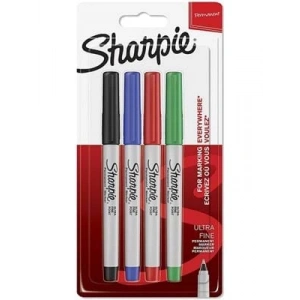 3E Grup - Sharpie Permanent Marker Klasik Renkler Ultra Fine 4lü 1985879-2084856