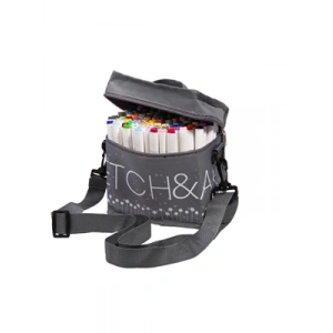 3E Grup - Sketch&art Çift Taraflı Marker Kalem 120 Renk Kumaş Çantalı 22-0099