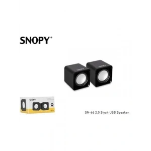 3E Grup - Snopy Sn-66 Usb Mini Speaker Hoparlör Siyah