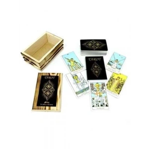 3E Grup - Star Ahşap Kutulu Tarot Oyun Kartları 1066683