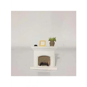 3E Grup - Sükseli Teraryum Objesi Mobilyalı Şömine A252625