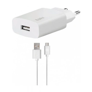 3E Grup - Taks 5ts01cb-d Type-c To Usb-a Seyahat Şarj Aleti Beyaz