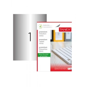 3E Grup - Tanex 210x297 Laser Etiket Sılver 25 Li Tw-2000