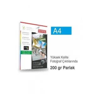 3E Grup - Tanex A4 200 Gr İnkjet Fotoğraf Kağıdı Hc200gr-25