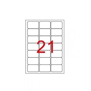 3E Grup - Tekno 63.5x38.1 Mm Laser Etiket 100lü Bk-2021