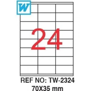 3E Grup - Tekno 70x35 Laser Etiket 100 Lü Bk-2324