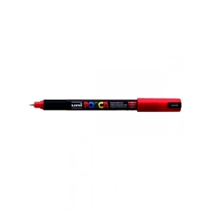 3E Grup - Uni Posca 0.7 Su Bazlı Poster Markörü Red Pc-1mr