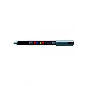 3E Grup - Uni Posca 0.7 Su Bazlı Poster Markörü Sılver Pc-1mr