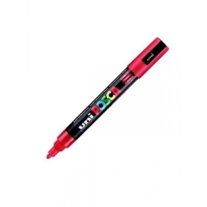 3E Grup - Uni Posca 1.8-2.5 Su Bazlı Poster Markörü Red Pc-5m