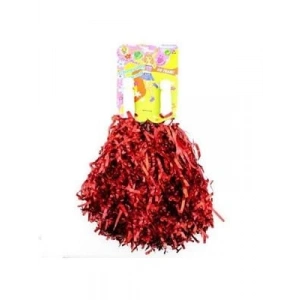 3E Grup - Vagon Ponpon Metalik Kırmızı 2li 4091