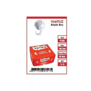 3E Grup - Vatan 402 Askılı Vantuz Büyük Boy