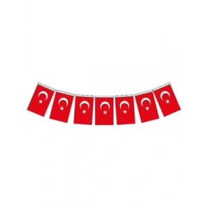 3E Grup - Vatan Kağıt İpli Orta Boy Bayrak 50 Li 807-808