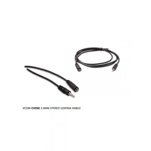 3E Grup - Vcom Cv202-3.0 3 Metre 3.5 Mm Stereo Uzatma Kablosu