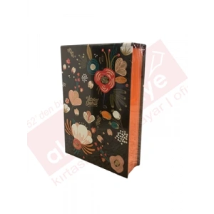 3E Grup - Victorias Journals 11x15.8 Sert Kap.ivory Kağıt Renkli Kenar Çizgili Notluk 340yp 125-2163