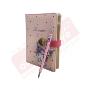 3E Grup - Victorias Journals 13x18 Kuromi Hush Hush Kilitli Çiz.defter 160yp+tük.kalem 525-1966