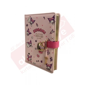 3E Grup - Victorias Journals 13x18 Kuromi Hush Hush Kilitli Çiz.defter Kutulu 160 Yp 525-1926