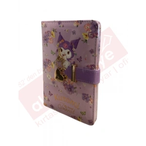 3E Grup - Victorias Journals A6 Kuromi Çizgili Kilitli Günlük 192 Sayfa 525-2017