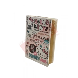 3E Grup - Victorias Journals A7 Hello Kitty Çizgili Günlük 368 Sayfa 525-1990