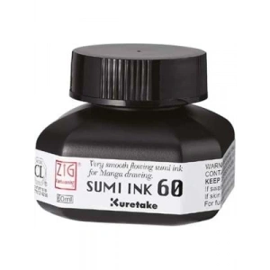 3E Grup - Zig 60 Ml Mangaka Sumı Tekstil Mürekkebi Siyah Cnce103-6