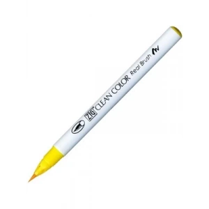 3E Grup - Zig 6000at Clean Color Real Brush Callıgraphy Kalemi 050 Yellow
