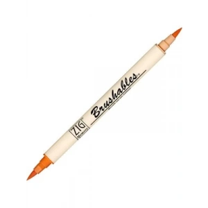 3E Grup - Zig Ms-7700 Brushables Çift Uçlu Grafik (boyama)kalemi 070 Pure Orange